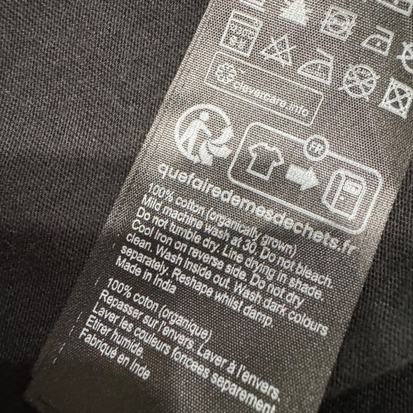 AllSaints Vidal Youth/Teen Polo Shirt Regular Fit Short Sleeve Black Size M - Picture 10 of 10